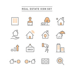 REAL ESTATE ICON SET