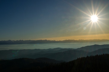 Panorama Tatr z Gorca