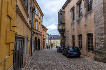 Street in Kutna Hora (Kuttenberg), Czech republic.