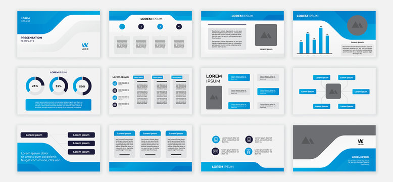 blue power point presentation template