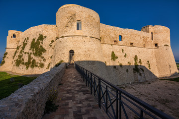 Fototapeta na wymiar Aragonese Castle of Ortona at sunset