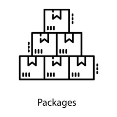  Logistics Packages Vector 