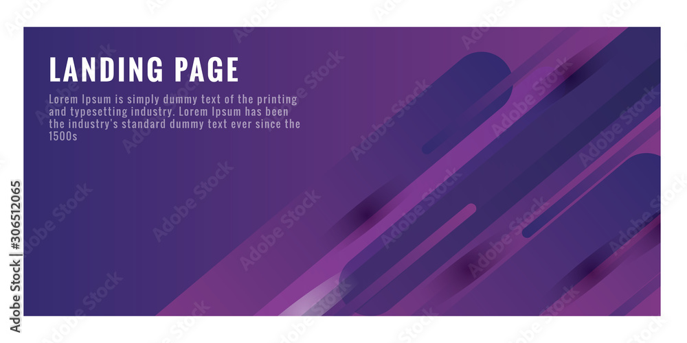 Poster website landing page, abstract background, gradient pattern and modern style