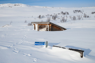 winter landscape in sweden