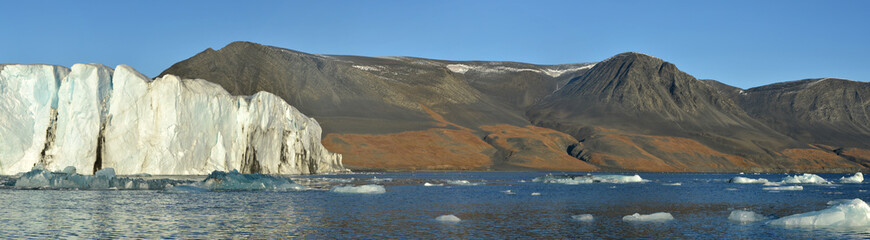 Arctic glacier, Novaya Zemlya, Russia