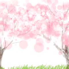 abstract background with flowers