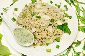 risotto vegano alle erbe aromatiche