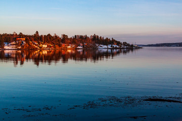 Coast village in Norway