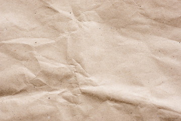 Textured brown craft paper close-up background copy space