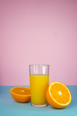 glass of freshly squeezed orange juice