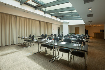 Fototapeta na wymiar Interior of a conference room in a modern hotel