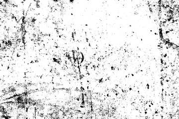 Dark messy dust overlay distress background. Grunge black and white. Abstract monochrome texture of paint, stains, scratched.