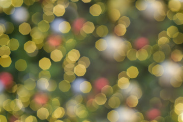 Obraz premium Abstract blurred colorful background. Christmas bokeh light.