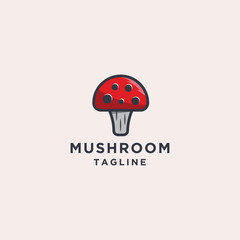 Mushroom logo designs vector, Cute Mushroom logo