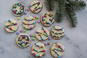 Christmas Lights Cookies