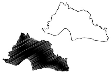 Grand Gedeh County (Counties of Liberia, Republic of Liberia) map vector illustration, scribble sketch Grand Gedeh map