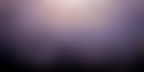 Dark muted violet blur background decorated low light on top. Large format banner. Defocused illustration. Night sky template.