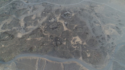 Volcanic geology on the coast of the Canary Island