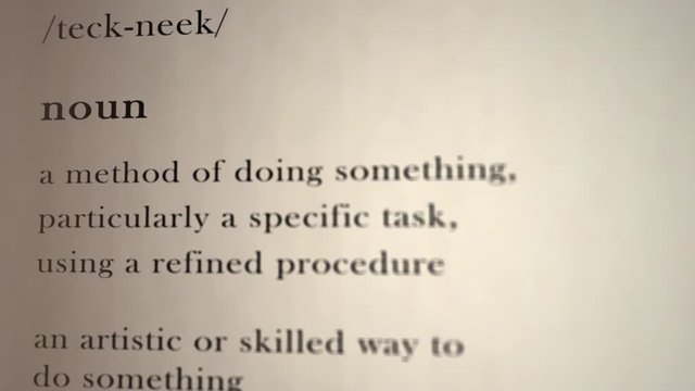 Technique Definition
