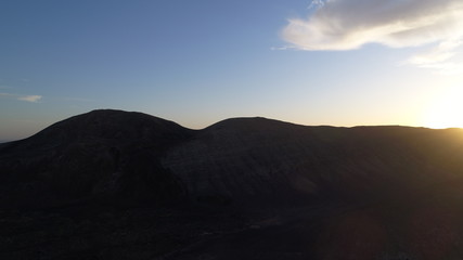 Volcanic geology on the coast of the Canary Island