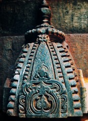 Ancient Indian architecture of a Hindu temple from southern part of India.