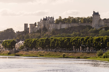 Chateau de Chinon, located the Loire Valley (France) is a World Heritage Site by Unesco.