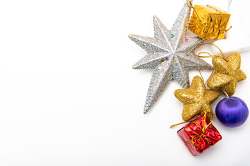 christmas star on white background