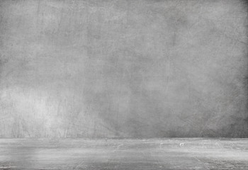 empty room with concrete wall, grey background