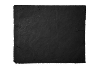 Old paper black isolated on white background