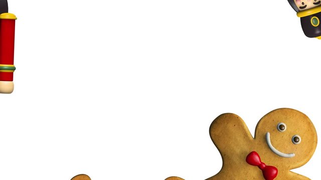 Christmas Characters - Gingerbread Man, Nutcracker, Snowman and Elf  Animation. Festive Seamless Looping 4K High Definition Video. Discover Other Christmas Animated Characters in My Portfolio.