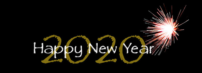 Banner Happy New Year Textur