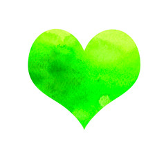 green heart for St. Patrick's Day