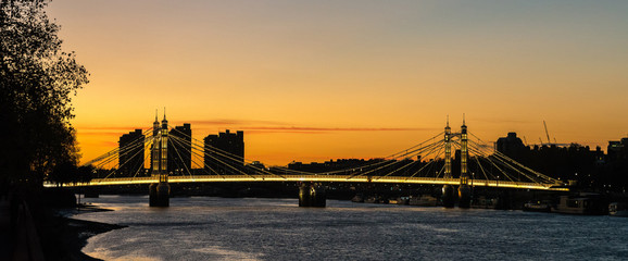 Colorful Sunset in London