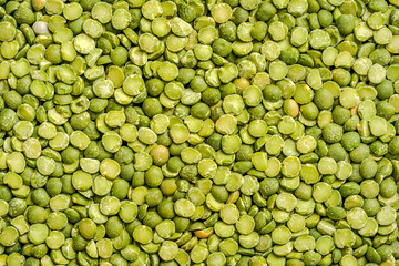Green split peas. Full-screen background image