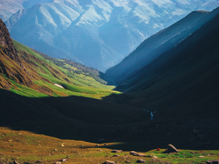 Fototapeta na wymiar beautiful view of mountain ranges