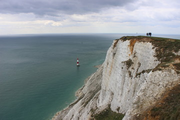 Suburban England, Sussex, Beachy Head Cliff and Brighton