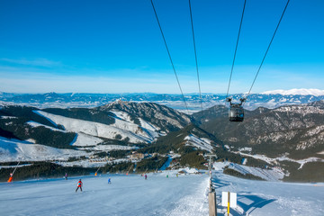 Ski Resort and Blue Sky