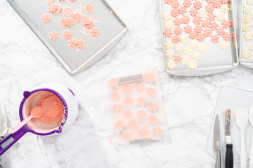 Chocolate snowflakes