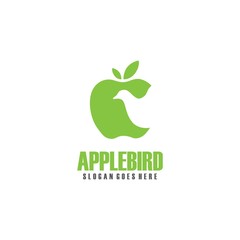 Apple line logo vector