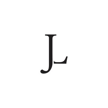 Initial letter jl logo template design