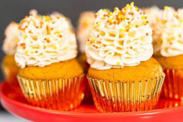 Pumpkin spice cupcake