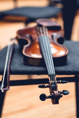 Fototapeta premium Musicians, orchestra and musical instruments