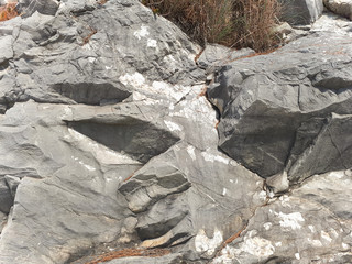 Texture of stone rocks in Croatia