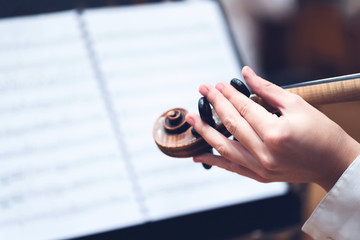 Musicians, orchestra and musical instruments