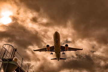 Landing in Lanzarote, Canarie Islands