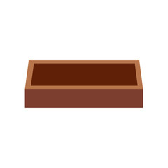 Shop wood box design, Store market shopping commerce retail buy and paying theme Vector illustration