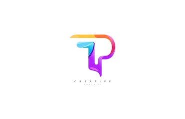 Creative Colorful Letter P Logo Design