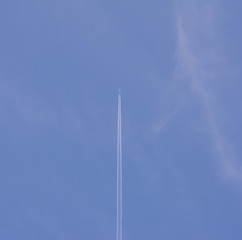 Sky high jet plane