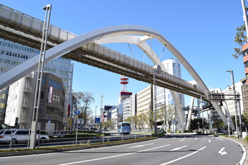 Downtown of Chiba City, Chiba Prefecture, Japan