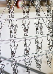 closeup picture of clothes clipper